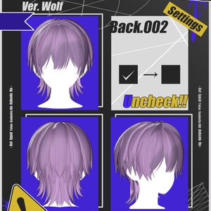 【9アバター対応】3way wolf short【VRChat】 缩略图 8