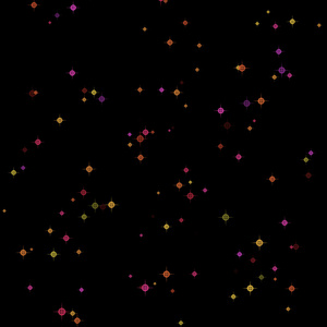 【動画素材】4色のハロウィーンカラーのキラキラパーティクル背景素材