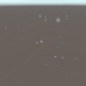 雪　パーティクル(簡易)