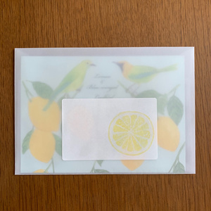 Letter Set レモンと青羽木葉鳥