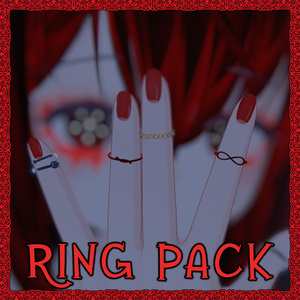 [無料] シャイニー・リング パック（5色）｜VRChat 汎用アクセサリー｜lilToon対応｜UnityPackage/FBX 缩略图 4