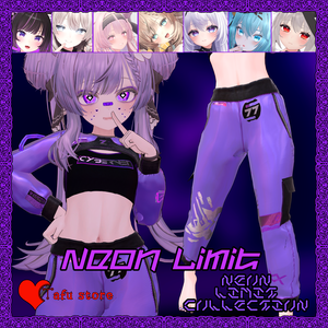Neon Limit｜VRChat衣装｜ネオン＆ホログラム 💜