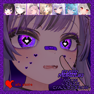  Neon Vision｜VRChat瞳＆メイクテクスチャ 💜
