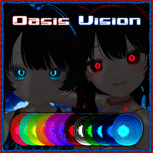 Oasis Vision ♥ VRChat瞳テクスチャ ♥ 10アバター対応 ♥ Eye Texture