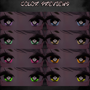 [無料] Bloodlink Vision ♥ VRChat 瞳テクスチャ ♥ 15 アバター対応 ♥ Eye Texture 缩略图 6