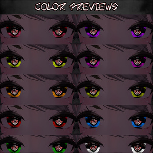 [無料] Bloodlink Vision ♥ VRChat 瞳テクスチャ ♥ 15 アバター対応 ♥ Eye Texture 缩略图 4