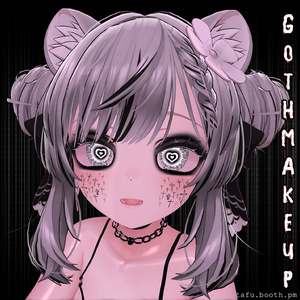 Goth Makeup Textures ♥ 7アバター対応 ♥ VRChat メイクテクスチャ ♥ 缩略图 7