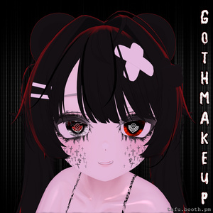 Goth Makeup Textures ♥ 7アバター対応 ♥ VRChat メイクテクスチャ ♥ 缩略图 3