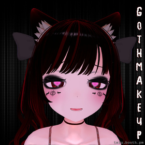 Goth Makeup Textures ♥ 7アバター対応 ♥ VRChat メイクテクスチャ ♥ 缩略图 9
