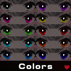 [無料] Core Vision ♥ 瞳テクスチャ ♥ 16アバター対応 ♥ Eye Texture 缩略图 2