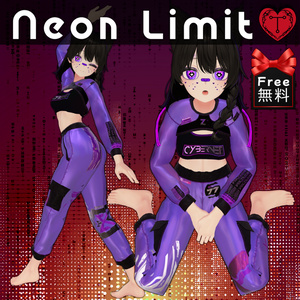 [無料] Neon Limit 💜 3D衣装モデル 💜 8アバター対応 💜 TafuStore 衣類 [VRChat] [Free] 缩略图 2