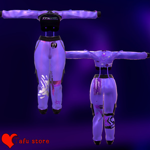 [無料] Neon Limit 💜 3D衣装モデル 💜 8アバター対応 💜 TafuStore 衣類 [VRChat] [Free] 缩略图 12