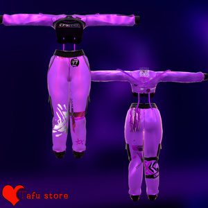 [無料] Neon Limit 💜 3D衣装モデル 💜 8アバター対応 💜 TafuStore 衣類 [VRChat] [Free] 缩略图 8