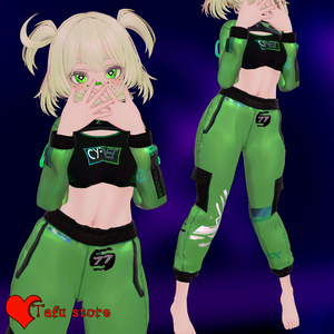 [無料] Neon Limit 💜 3D衣装モデル 💜 8アバター対応 💜 TafuStore 衣類 [VRChat] [Free] 缩略图 6