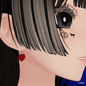 [無料] Heart Piercing ❤️ ハートピアス ❤️ 10アバター対応 ❤️TafuStore 衣類 [VRChat] [Free] 缩略图 3