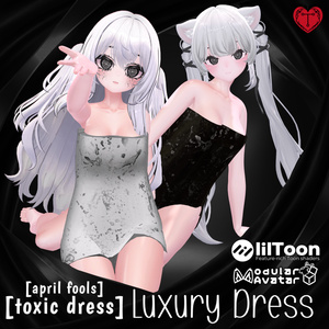 [無料] Luxury Dress 💛 April Fools 💛 10アバター対応 💛 3D衣装モデル 💛 TafuStore 衣類 💛 [VRChat] 缩略图 2