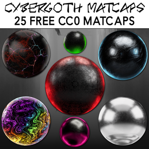 [無料] CyberGoth Matcaps ❤️ CC0 商用利用可 ❤️ Tafu Store ❤️