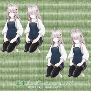 正座ポーズアニメーション