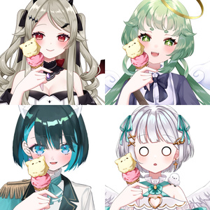 Vtuber素材-ねこアイスを持つ手-高画質+商用利用権