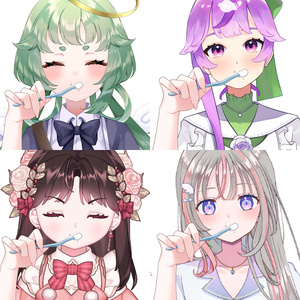 Vtuber素材-歯ブラシを持つ手-高画質＋商用利用権