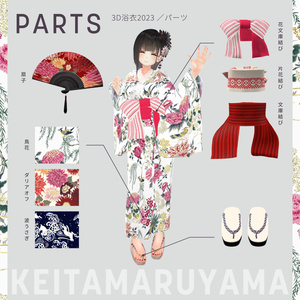 華夜ちゃん対応『KEITAMARUYAMA 3D浴衣2023』 缩略图 3