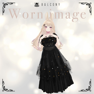 ルーナリットちゃん対応『KEITA MARUYAMA Dark night fantasia dress』 缩略图 2