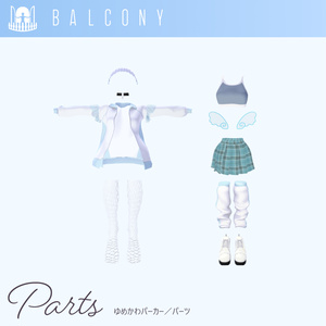 12アバター対応『ゆめかわパーカー』VRChat用衣装 缩略图 12