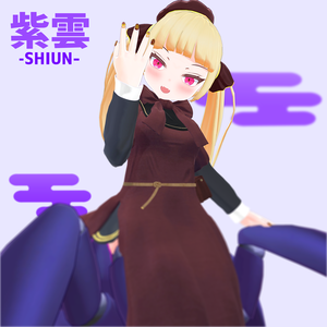 オリジナル3Ｄモデル　アラクネ娘「紫雲-SHIUN-」