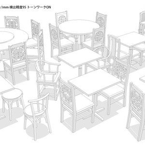 中華風机椅子3Dセット
