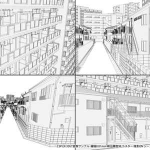 一軒家3D15軒/アパートマンション3D10軒セット