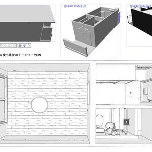 ワンルーム内観外観セット