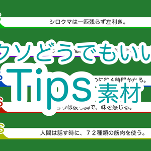 クソどうでもいいTips素材【ブランク素材付】