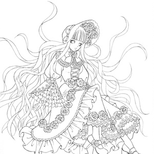 無料塗り絵線画／2023春待ちうさぎ🐰 - CHEECHA.chiho - BOOTH