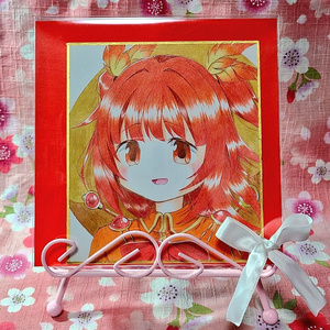 魔法少女ノ魔女裁判 夏目アンアン 色紙イラスト - そらと月のイラスト