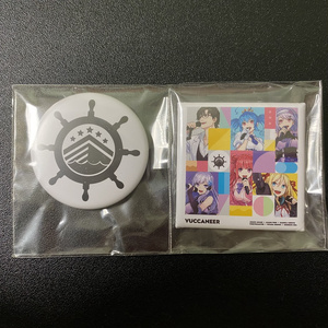 【#VUCCANEER】缶バッジ　ジャケット正方形型　ロゴ丸　【2個セット】