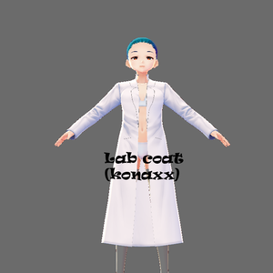 【VRoid】 白いコート (lab coat)