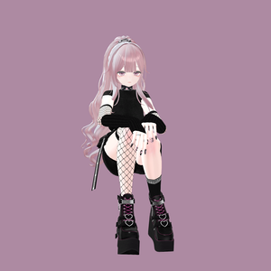 Funky sitting pose 