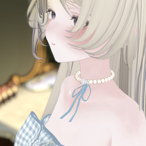 Pearl Ribbon Necklace 缩略图 3