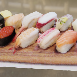 3DCGモデル　お寿司12個 japan3dfood yorokondolls