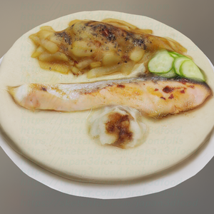 3Dモデル 魚料理　銀鮭シルバーサーモン　japan3dfood yorokondolls