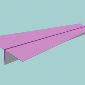 【無料3Dモデル】紙飛行機