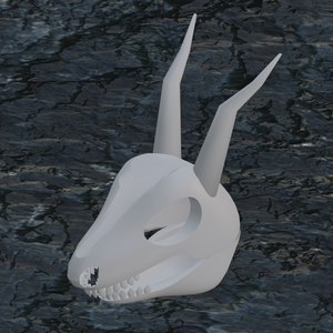 【無料3Dモデル】ドラゴンの頭部の骨