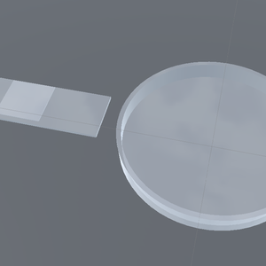 【無料3Dモデル】プレパラートと透明な容器