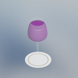 【無料3Dモデル】ワイングラス
