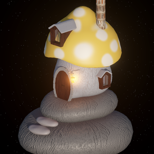 【3Dモデル】きのこの家2/MushroomHouse2