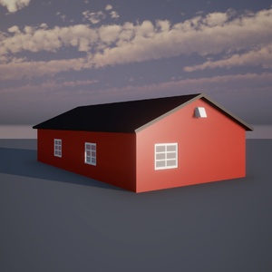 Free 3D model] RedHouse1