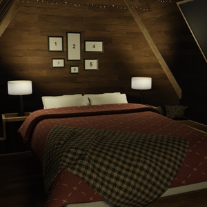 VRChat Small Attic Room