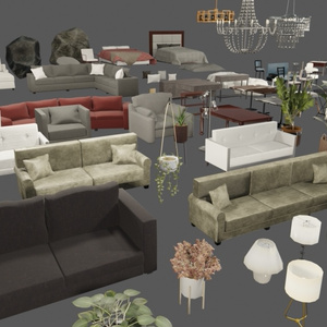 Interior and Furniture Prop Pack VRChat