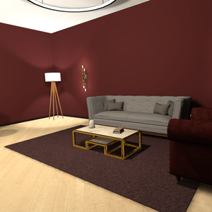Circular Room and Furniture Props Designed for VRC