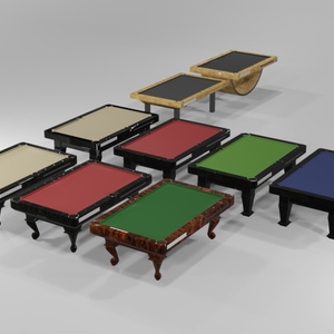 VRChat Pool Tables for VRCBilliards Prefab